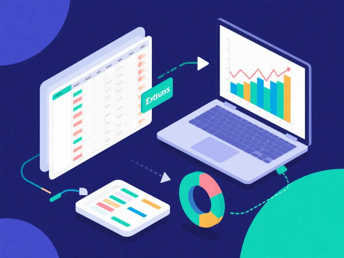 CSV 导出与数据整理流程示意图